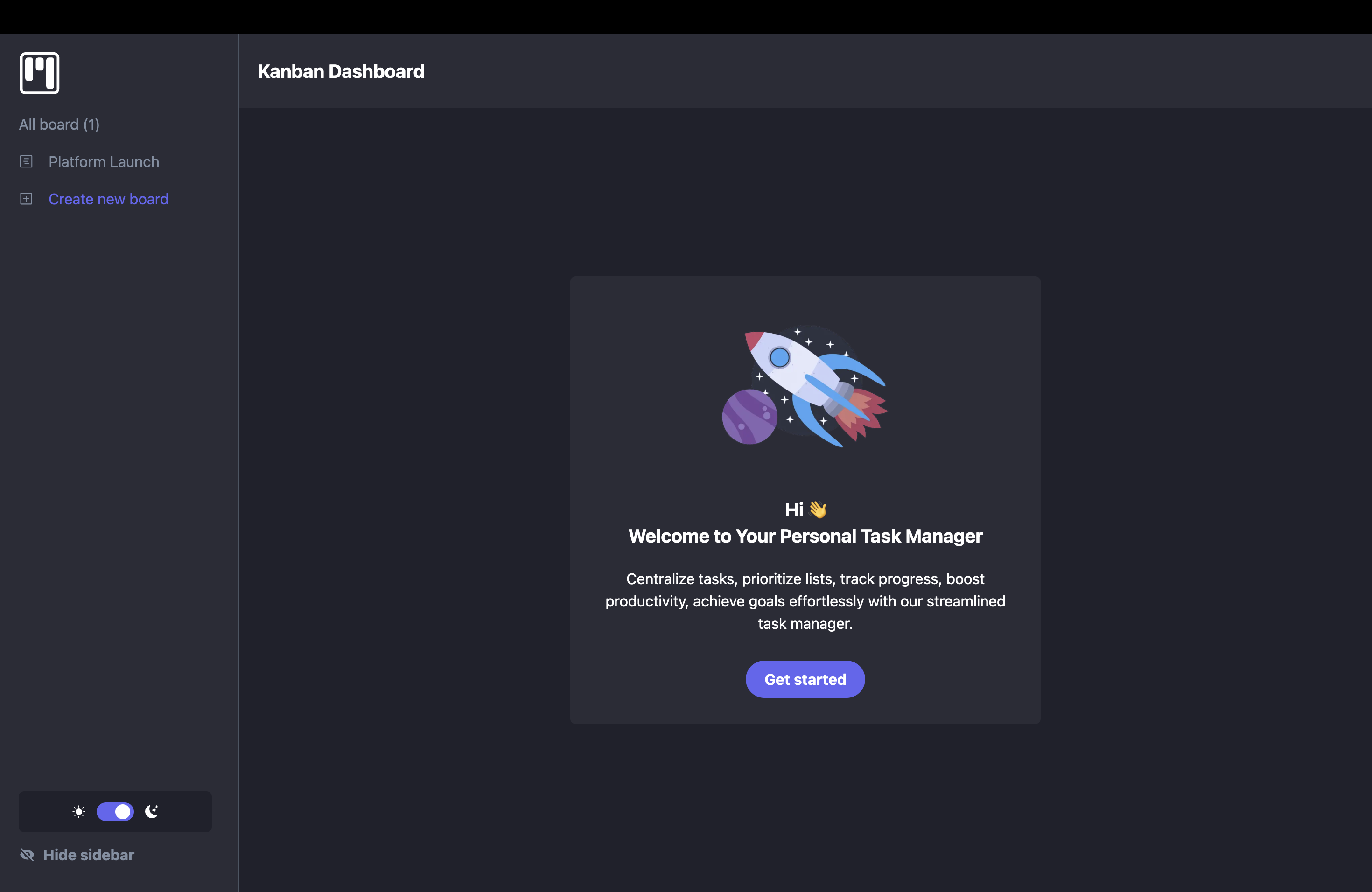 KanBan Dashboard